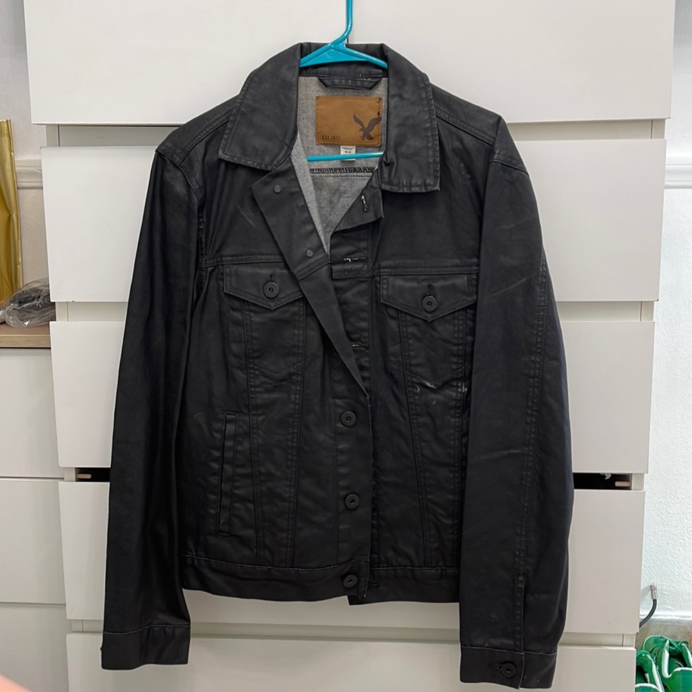 American eagle leather jacket